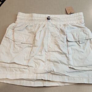 Wild Fable White Cargo Shorts Elastic Waist